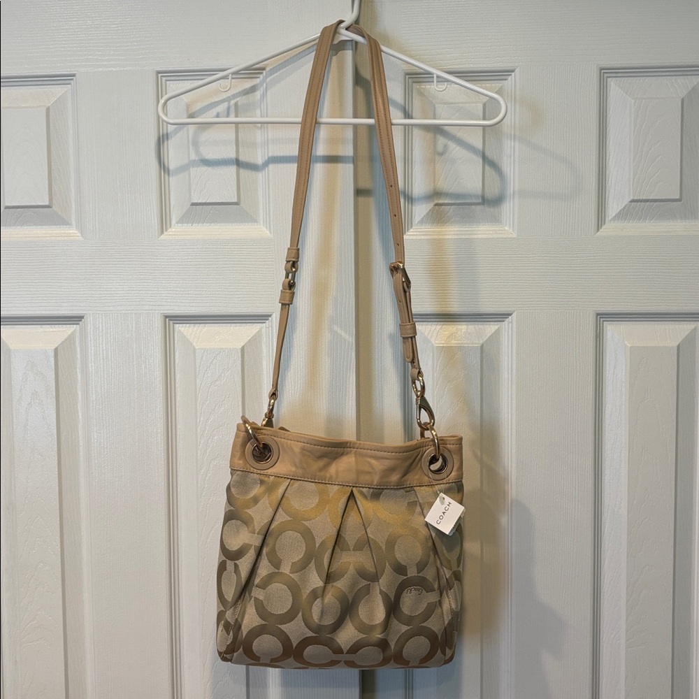 NWT Vintage Coach 13420 Beige Purse - Picture 6 of 10